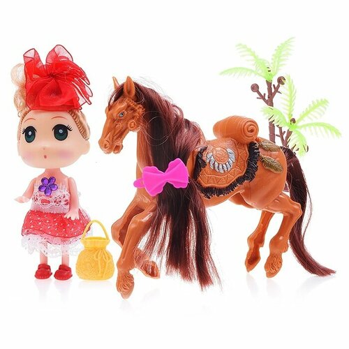Фигурка КНР с лошадкой, в пакете (666-29) кукла с лошадкой 667 29 в пакете
