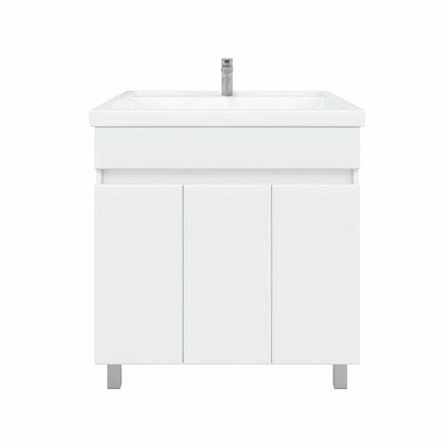 Комплект мебели для ванной SANSTAR Квадро 80, ширина тумбы: 76.5 см, белый