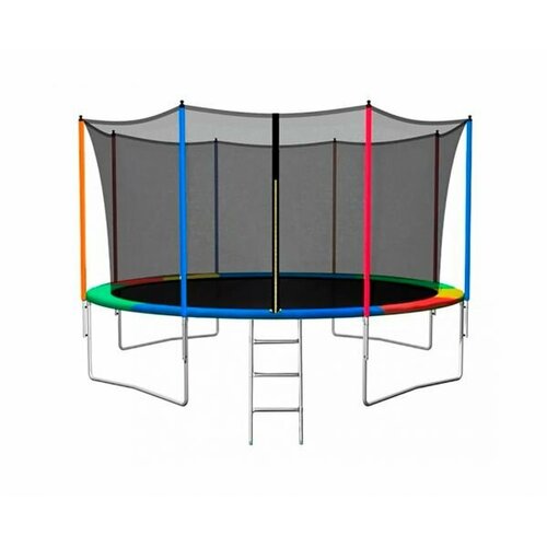 Батут с внутренней защитной сеткой DFC 14FT MutiColor