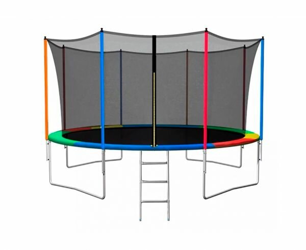 Батут с внутренней защитной сеткой DFC 14FT MutiColor