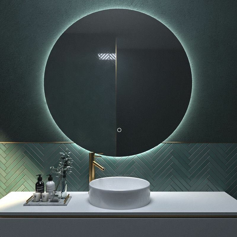 Зеркало круглое MN D60 для ванной с нейтральной LED-подсветкой - фотография № 6