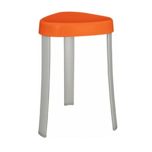 Стульчик для ванной Primanova M-KV17-08 с противоскользящими наконечниками цвет оранжевый максимальная нагрузка до 120 кг размер 25х29х45 см 1578₽