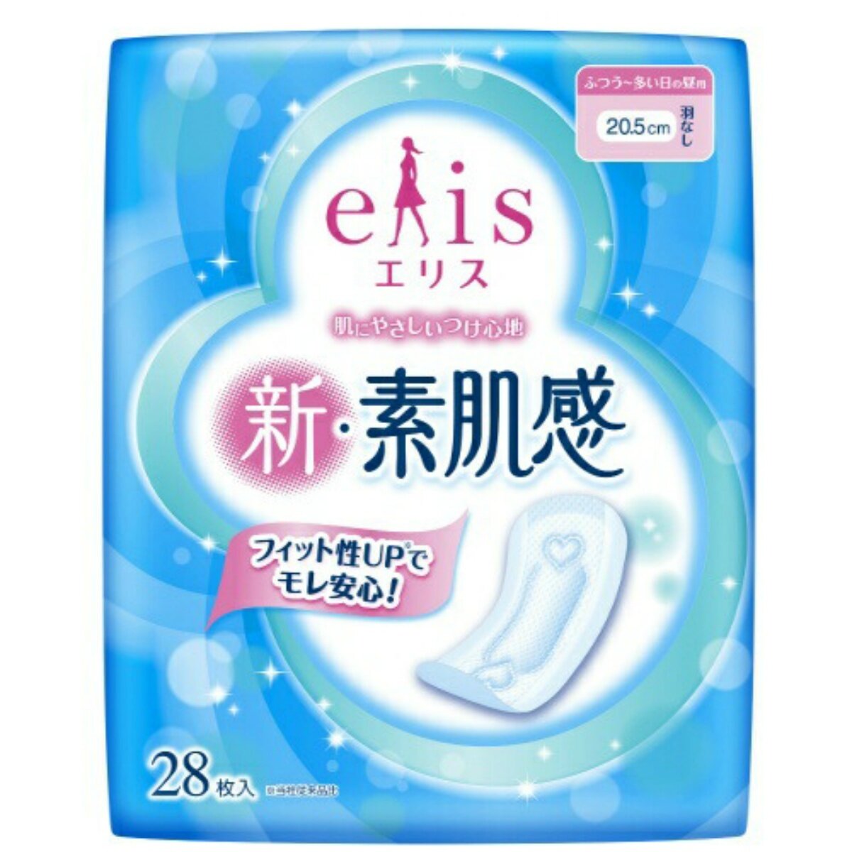 Elis New Skin Гигиенические прокладки классические, без крылышек, (Нормал), 20,5 см, 28 шт