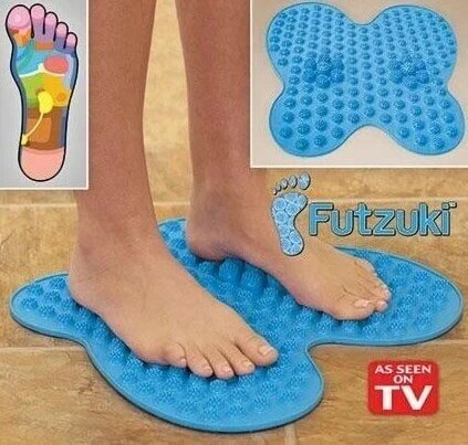 Futzuki массажный коврик Reflexology Mat 40x38 см, синий