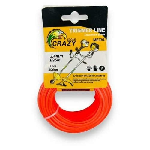 Леска для триммера 2,4мм 
