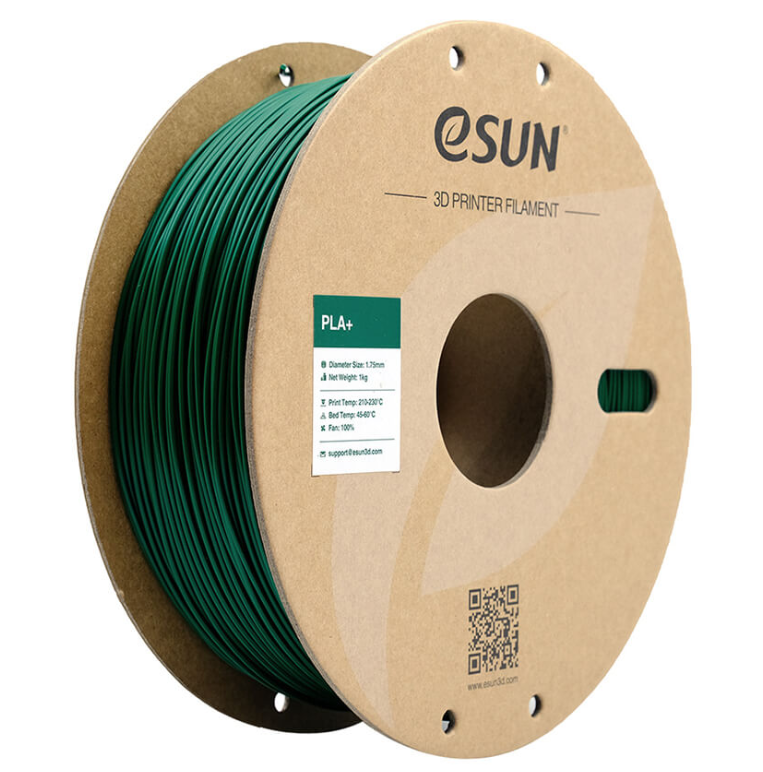 Esun Катушка пластика PLA+ ESUN 1.75 мм 1кг., темно-зеленая