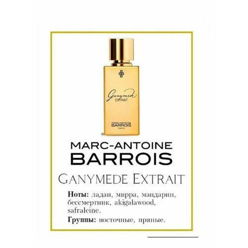 Духи по мотивам селективного аромата Marc Antoine Barrois Ganymede 5 мл духи по мотивам marc antoine barrois ganymede 55 мл