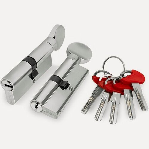 Изображение товара Цилиндровый механизм Fuaro (D-PRO502) D-PRO5002 Knob 80 (35+10+35) CP хром 5Key.