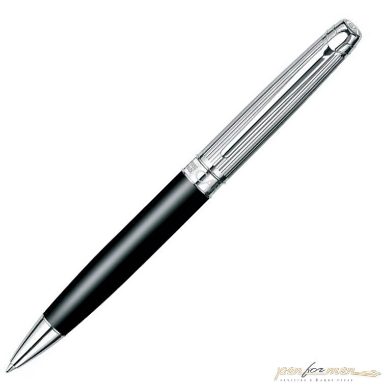 CARANDACHE Шариковая ручка Carandache Leman Bicolor Black SP латунь лак посеребрение с родиевым напылением (4789.289)