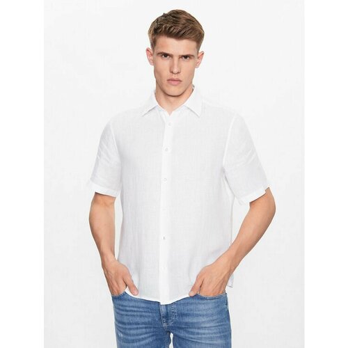 Рубашка BOSS, размер S [INT], белый рубашка boss размер 38 [kolnierzyk] белый