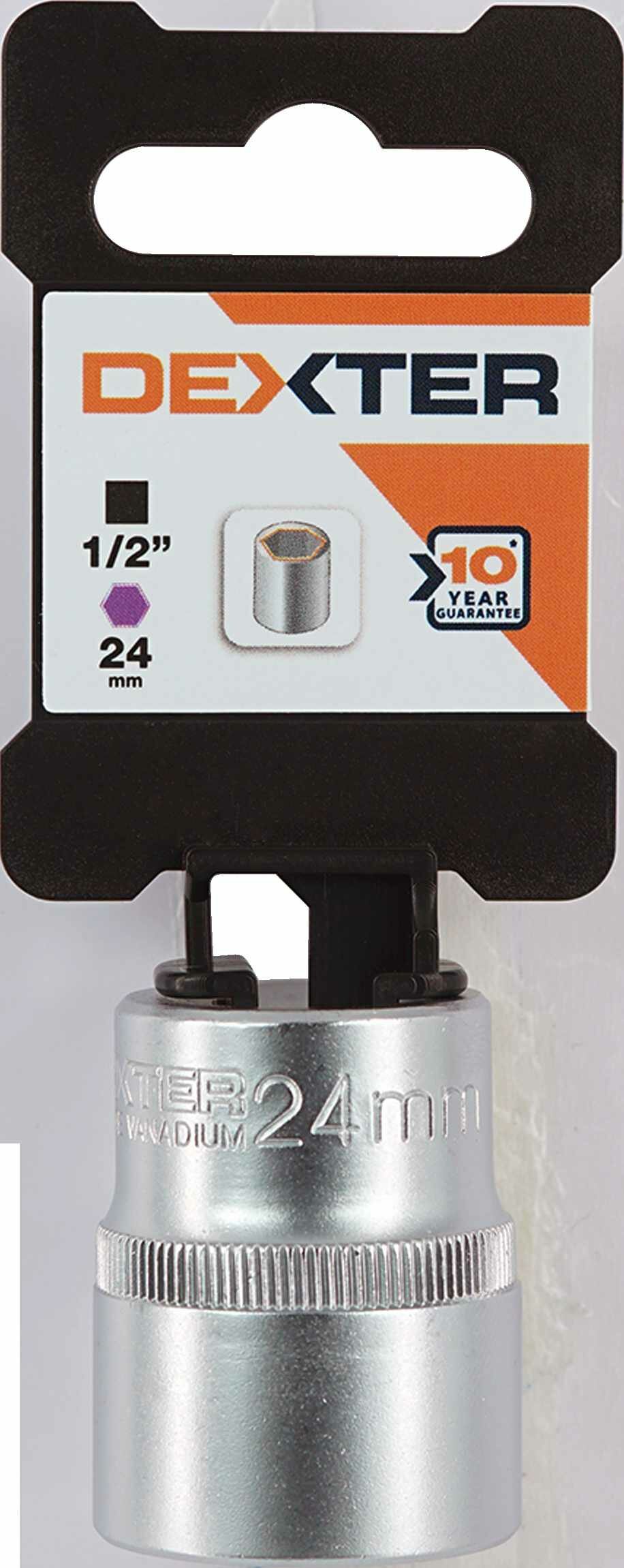Торцевая головка Dexter, 1/2 дюйма, 24 мм - фото №1