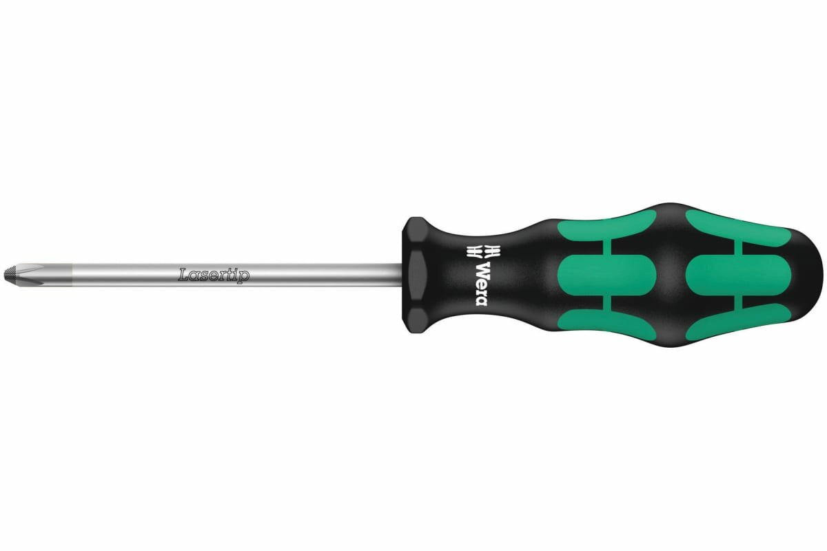 Отвёртка крестовая Wera, PZ 2x100 мм, WE-009315