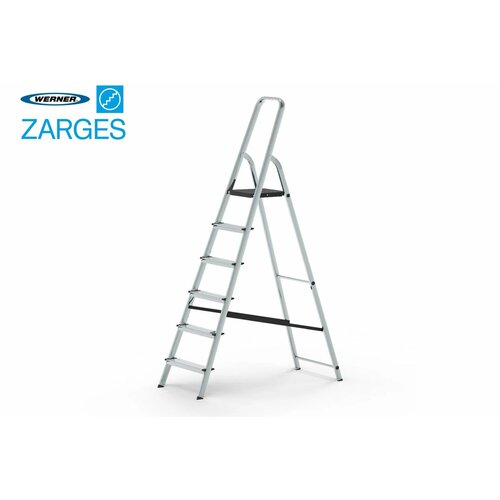 Односторонняя стремянка Zarges Werner 6 ступеней 49596