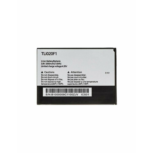 Аккумулятор для Alcatel TLi020F/TLi020F2 аккумулятор tli020f1 tli020f для alcatel