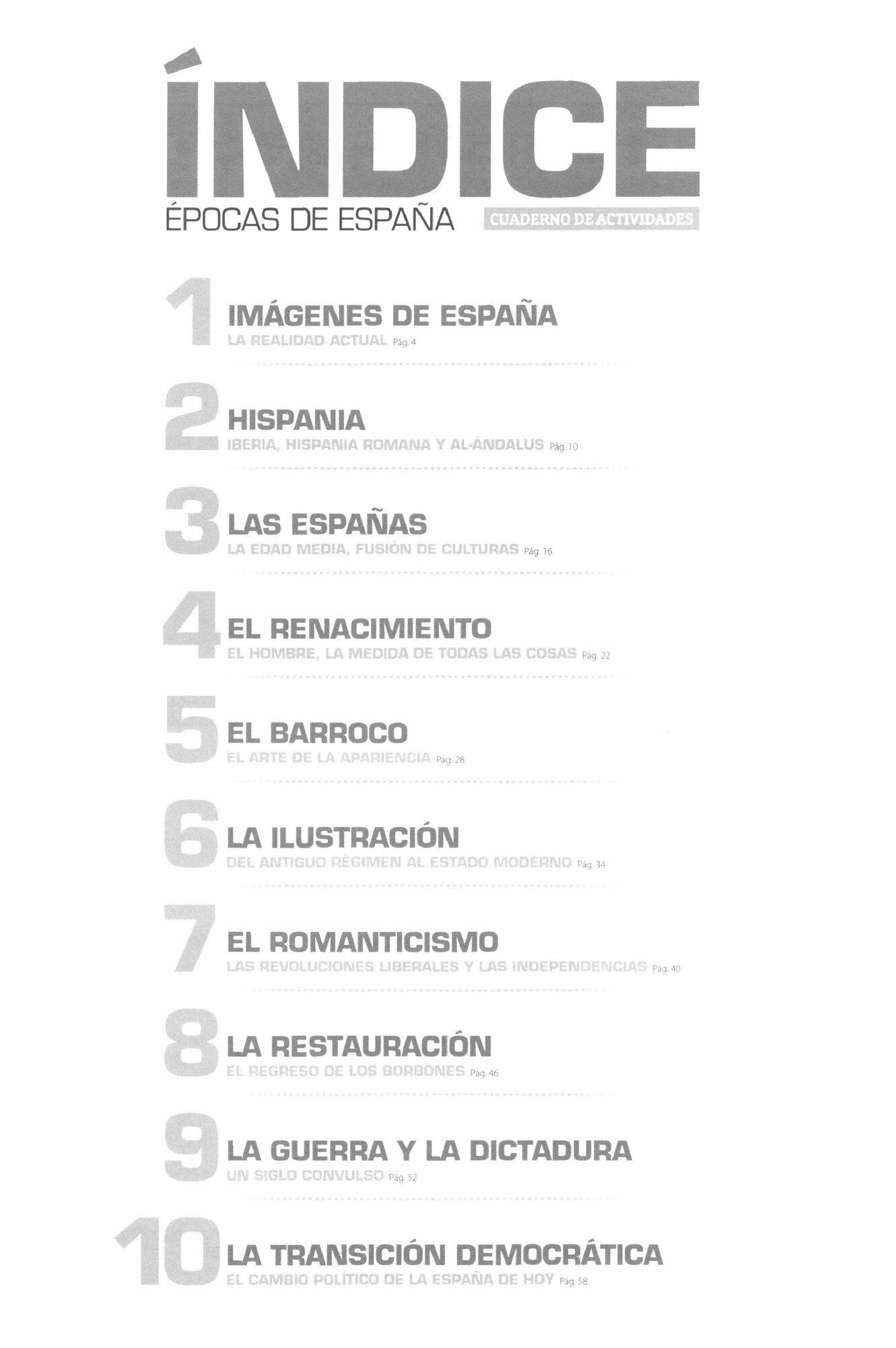 Épocas de España. Cuaderno de actividades - фото №4