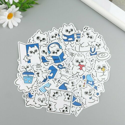 Наклейки пластик Щеночки набор 60 шт 10х12 см 597₽