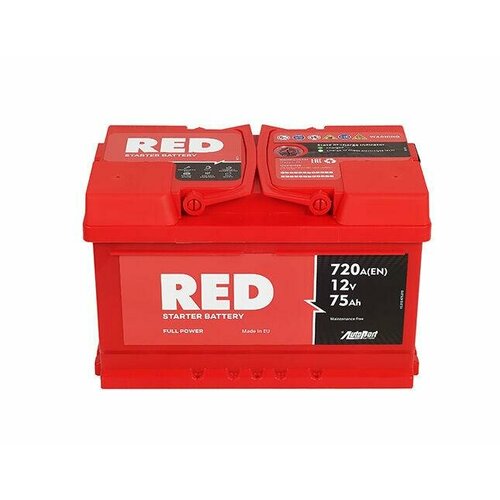 Аккумулятор Red 75Ач 720А LB3 обратная полярность 12040₽