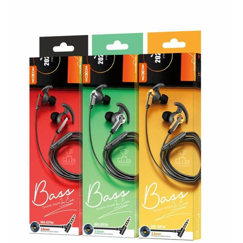 Наушники MX EP35 с проводом 12 метра черного цвета 299₽