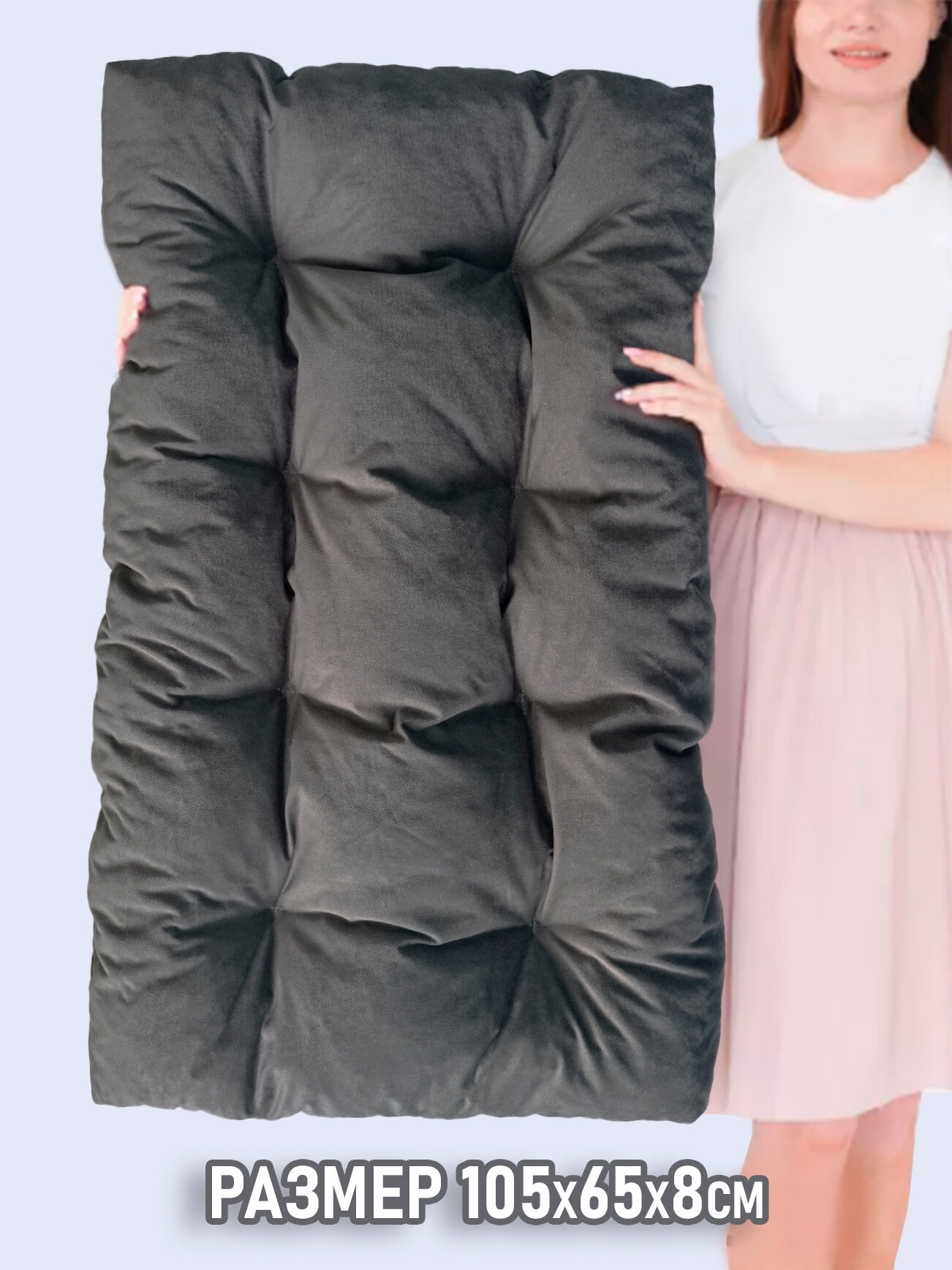 фото Подушка декоративная на кресло скамью подоконник