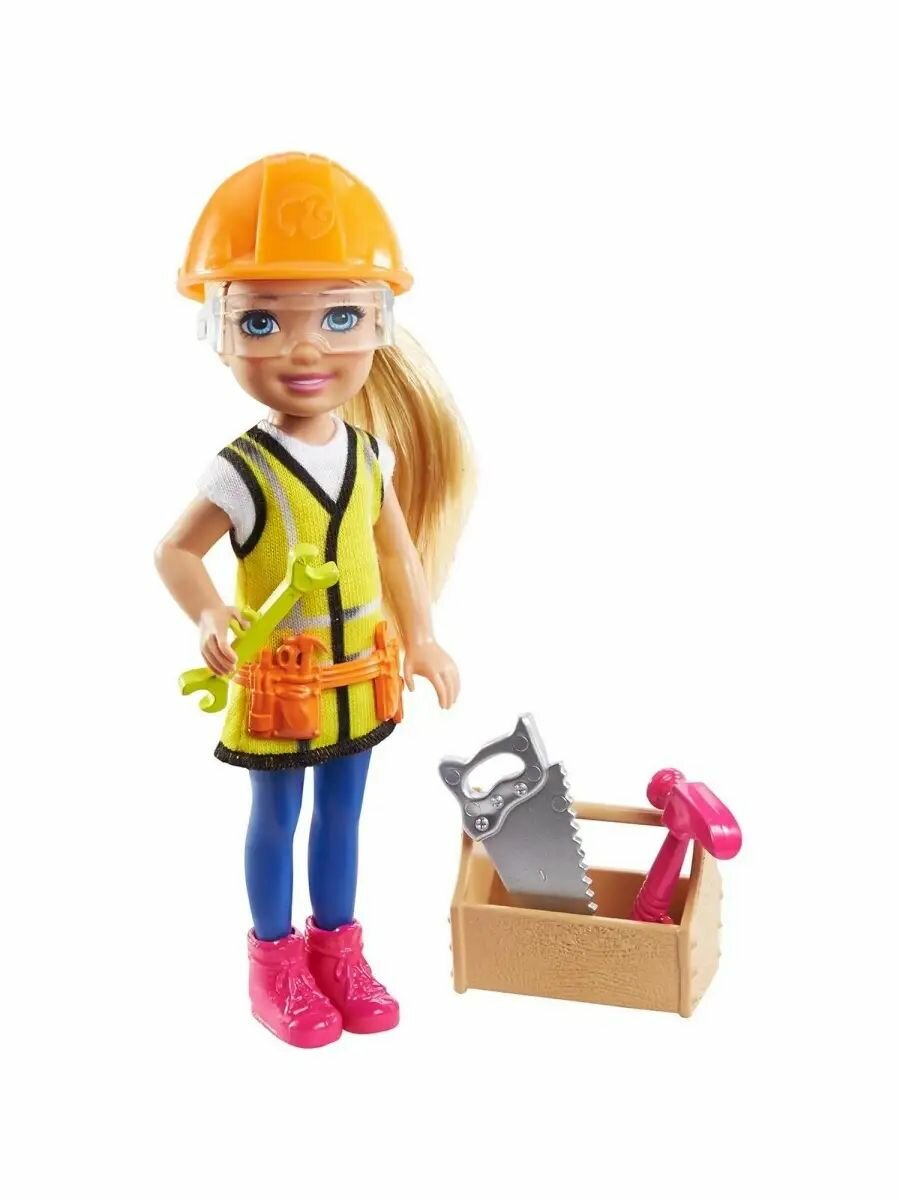 Mattel Barbie - Barbie Набор "Карьера Челси" кукла+аксессуары (Строитель)