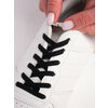 Фото #4 Эластичные белые шнурки с металлическим фиксатором