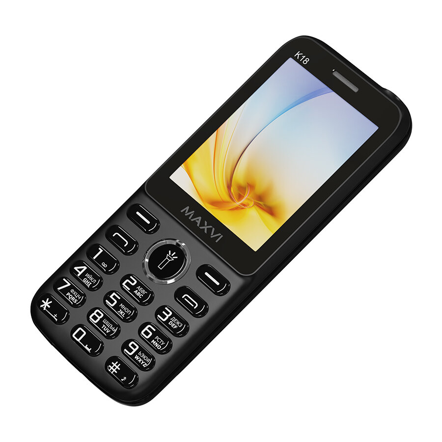Телефон MAXVI K18, 2 SIM, черный