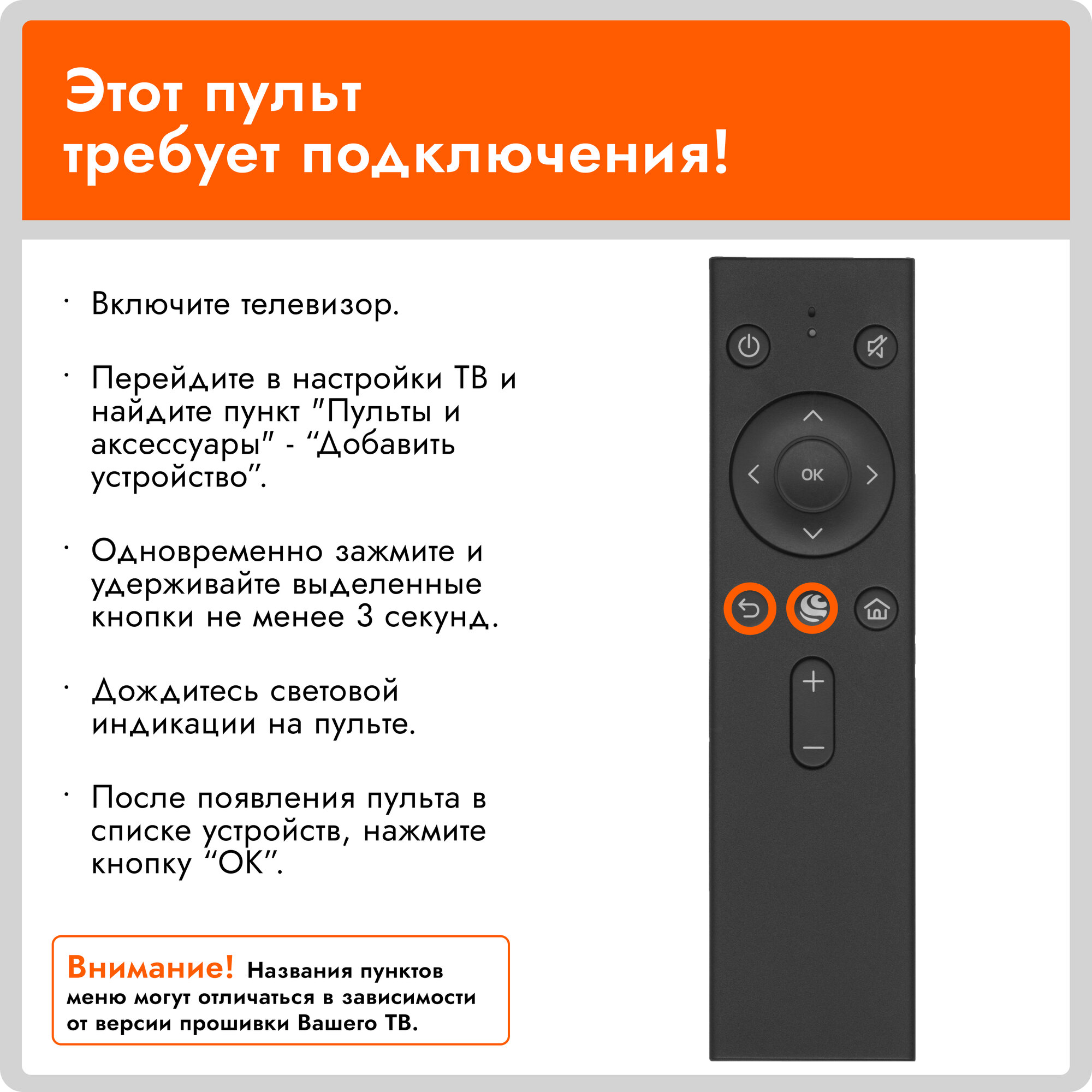 Пульт SBDV-00001 SBDV-00002 для SberBOX (Сбербокс) и для всех телевизоров на базе Салют ТВ