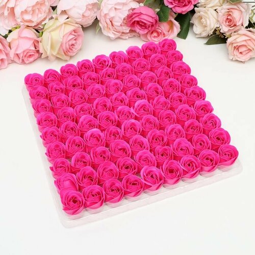 Розы мыльные фуксия набор 81 шт 3960₽