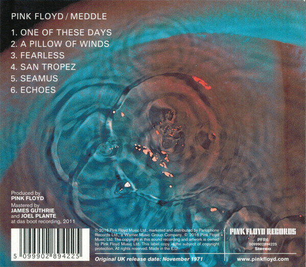 Pink Floyd Meddle CD Медиа - фото №4