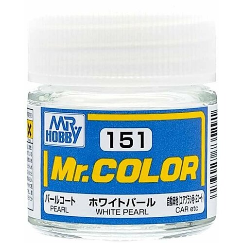 Mr.Color Краска эмалевая цвет Белый перламутр, 10мл