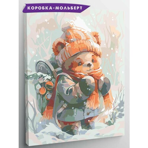 Картина по номерам Red Panda Мишка идёт домой - p55913 30x40