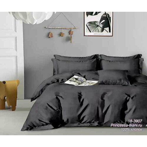 Постельное белье Поплин артикул 1075 рисунок 18-3907 размер Евро