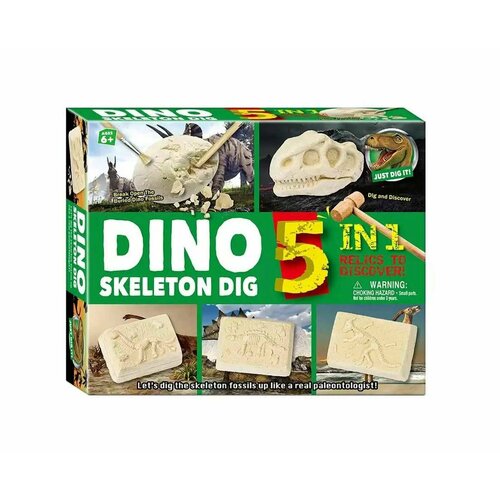 Набор для проведения раскопок - Dino, 5 в 1, 6 +, 1 шт.