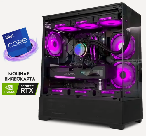 Изображение товара Мощный игровой компьютер (системный блок) Core i9 12900 16ядер/RTX4070Ti 12Gb/32GB/ SSD 1+1TB/800W/Win 10 PRO