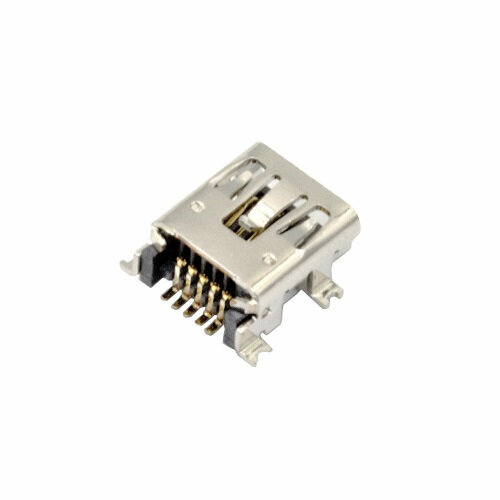 Разъем mini USB/Mini B 5pin гнездо на плату 500 шт. 5 контактов поверхностный монтаж 80010A-05G5T