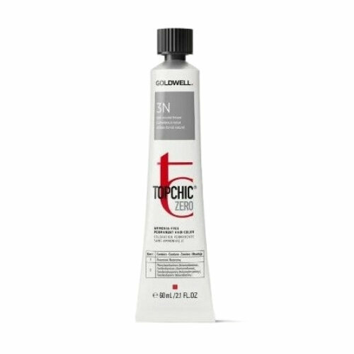 Goldwell Topchic Zero - Безаммиачная стойка краска для волос 3N темно-натуральный коричневый 60 мл