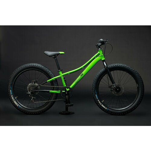 Велосипед полу-фэтбайк Fatbike Time Try TT2747s 24 Рама 12 Взрослый Детский Подростковый зеленый 23400₽