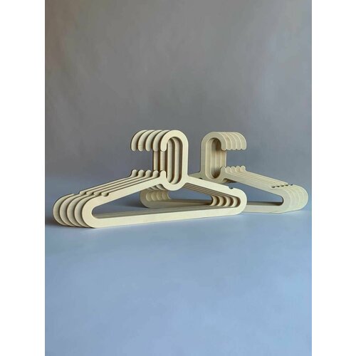 Вешалки-плечики для одежды, из дерева/из фанеры, набор 10 штук, Бренд Проект 69