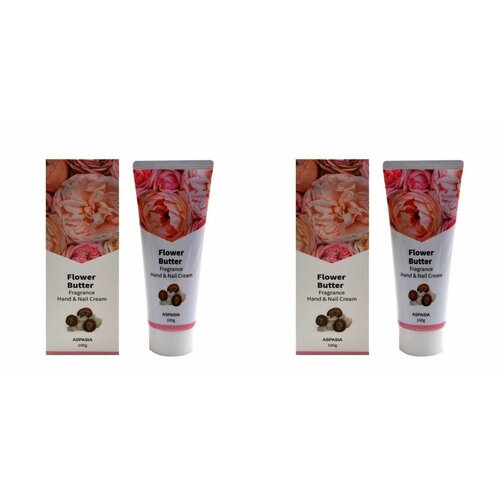 Aspasia Крем для рук и и ногтей С цветочными экстрактами, 100 г, 2 шт