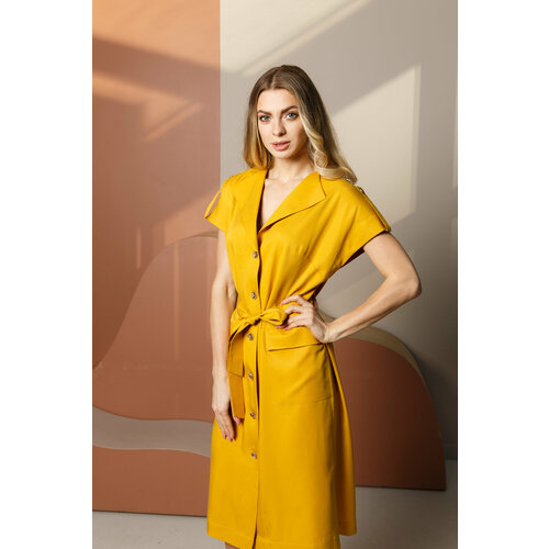 фото Платье lacsa, размер 50, желтый
