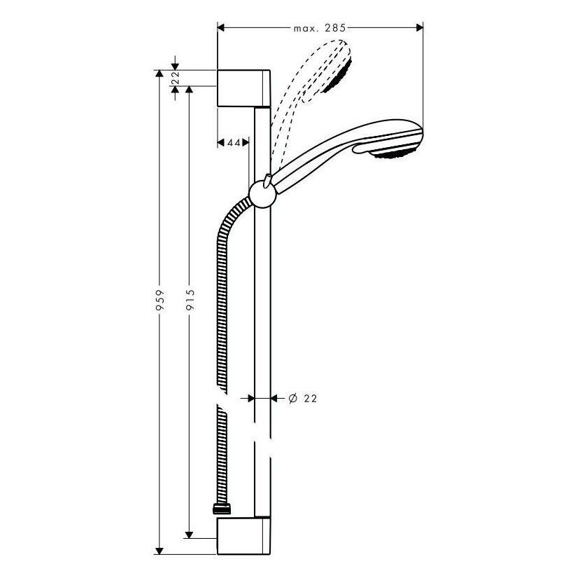 Комплект душевой Hansgrohe - фото №4