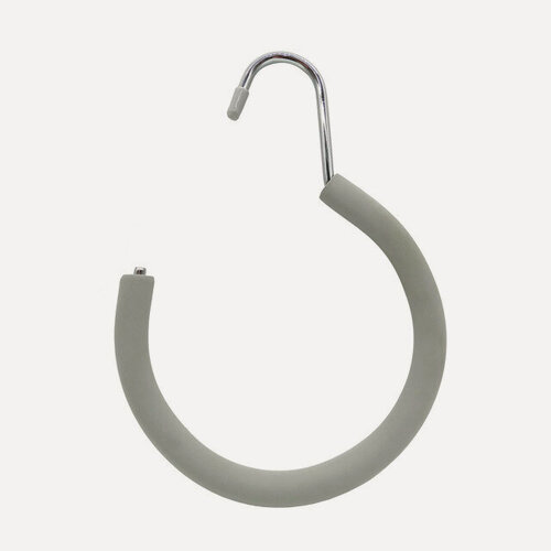 Изображение товара Вешалка для галстуков и шарфов из металла с ПВХ покрытием, 13×20 см, цвет в ассортименте, 1 шт