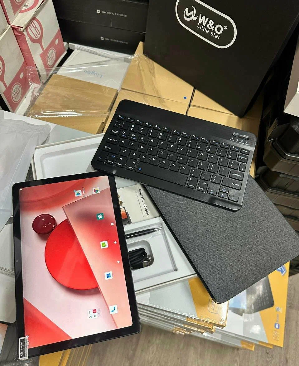 Обзор: Планшет W&O X30PRO / Планшет для работы / Планшет для игр / Планшет с клавиатурой, чехлом-книжкой и стилусом / Серый