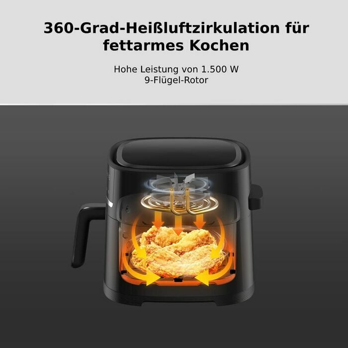 Изображение Xiaomi Фритюрница XIAOMI XXL / 6 / 1500 Вт / 6 программ / жарка без масла