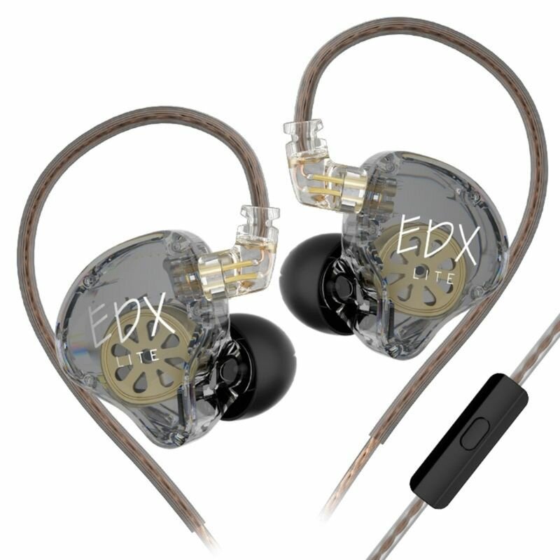 Наушники для барабанщика музыканта Super Linear Dynamic Driver In Ear Monitor EDX Lite 3,5 мм Штекерные наушники