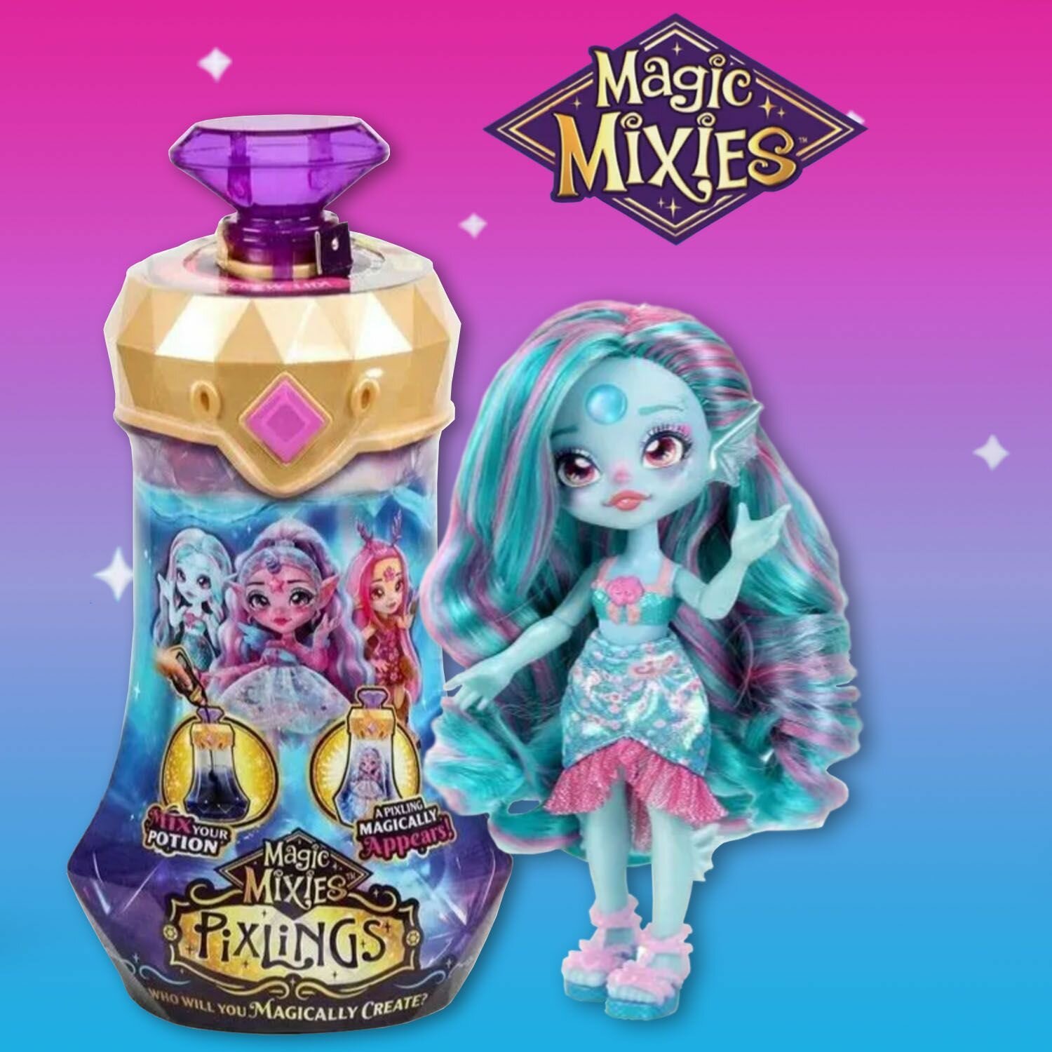 Кукла Magic Mixies PixLings Aqua русалка Марена