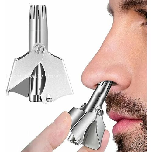 MOONBIFFY Мужской триммер для носа из нержавеющей стали