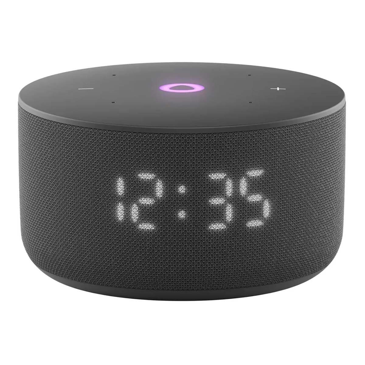 Умная колонка Яндекс Станция Мини 3 (с часами) с Алисой черный