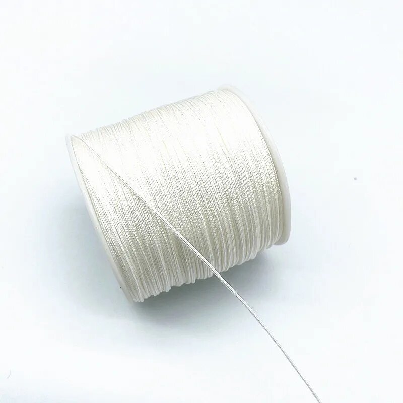 Набор для плетения браслетов из нейлона QQHYMJGT, 0.8mm (10meter ), Белый