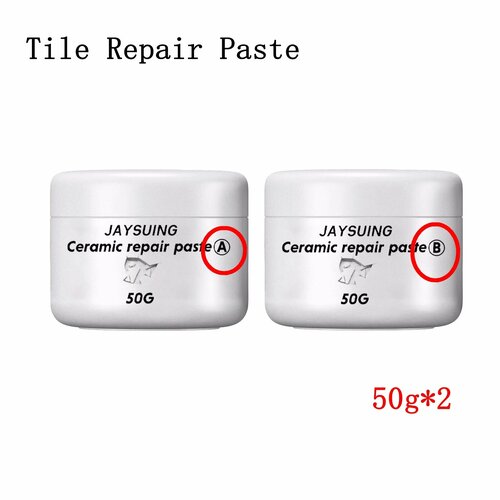 Керамическая паста напольная плитка клейкий агент для ремонта плитки набор для ремонта ванны плитки и душа фарфоровый Ремонтный комплект для потрескавшегося чипа 100g 794₽